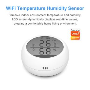 Glomarket Smart Tuya Wifi Temperature & Humidity Sensor LCD Screen APP Control