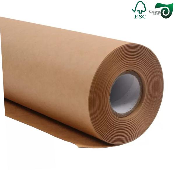 FSC 56gsm Waterproof Unbleached Brown Wrapping Paper For Mango Protector Bags 70cm 100cm