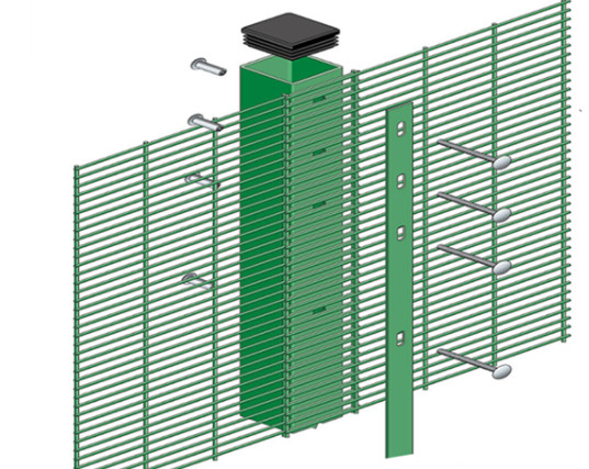 Hot Dip Galvanized 358 Security Fencing For Factory Guards 1.8*2.5m