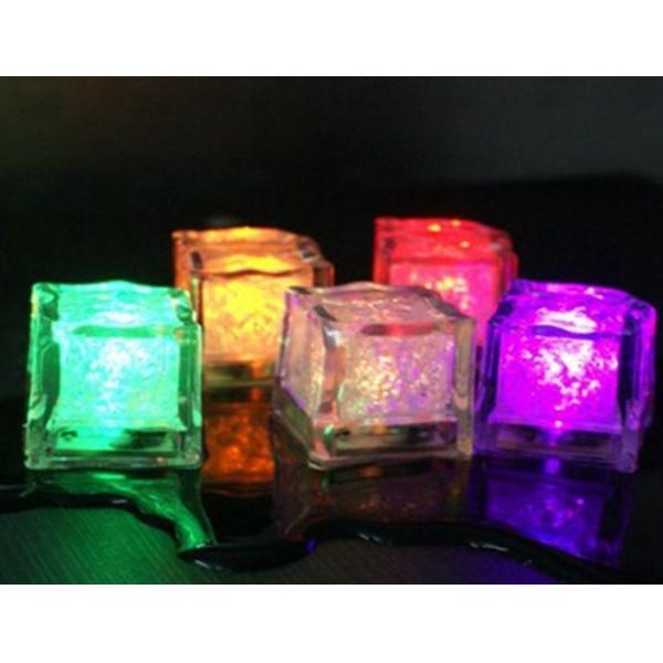 Multi-Color Button On/Off LED Ice Cube For KTV, Leisure Bar, Birthday , Wedding Party ,Champagne Tower Decoration