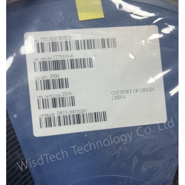 1775333-6 16 Position FPC Connector Contacts Bottom 0.020" (0.50mm) Surface Mount Right Angle