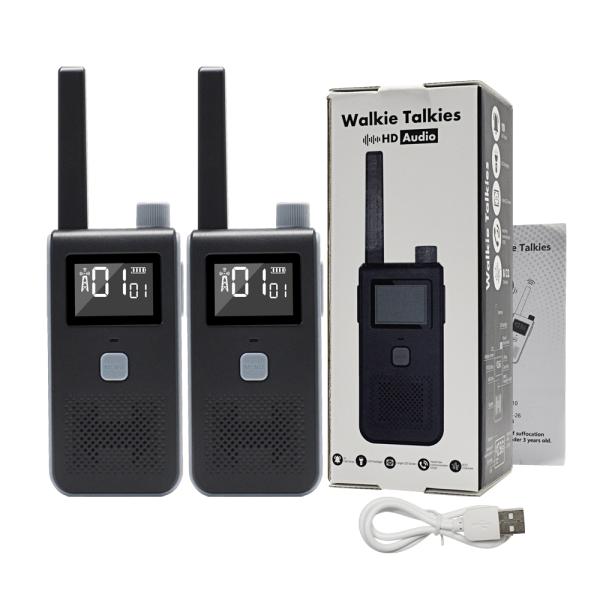 Long Range Rechargeable Walkie Talkies with Vox Function LED Screen and Power Saving Mode