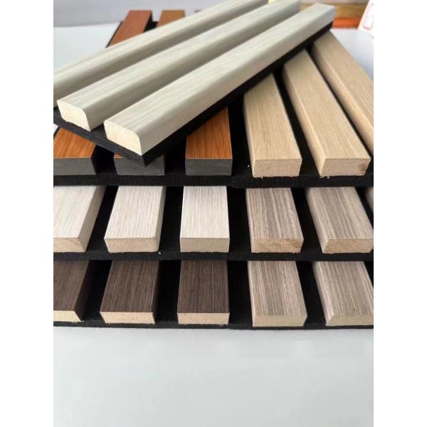 21mm Natrual Wood Veneer Wooden Grille Acoustic Wall Panel Solid Wood MDF