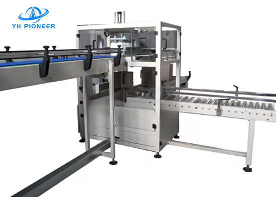 China Stainless Steel Bottle Case Packer Machine Adjustable Speed 18-30cases/min wholesale