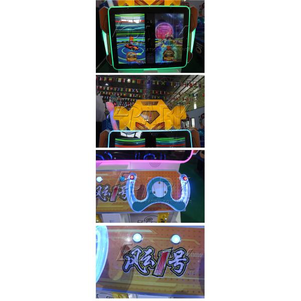 Club Two Players Fiberglass Electric Racing Game Machine