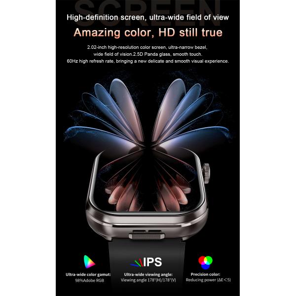 TWS 2-in-1 Bluetooth Earphones and 2.02''TFT Square Screen Bluetooth Call Smart Watch with 400911 Battery Capacity 3.7V/25MAH