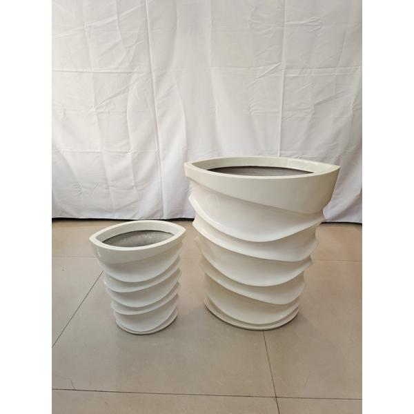 Modern Fiberglass Flower Pots For Indoor Outdoor Home Garden Decoration