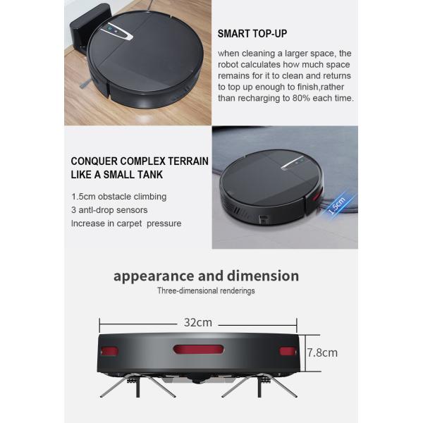 2021 V3S Pro Tuya APP and Remote Control Make Map Smart Self Cleaning Robot Cleaner