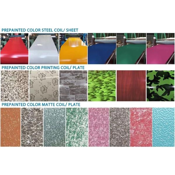 Corrugated GI PPGI Colour Coated Sheet Galvanized Steel 50 Microns Zn/Az