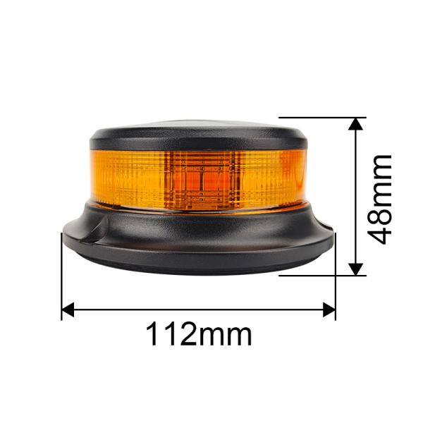 DC 10-30V Mini LED Rotary Flashing Strobe Warning Light Flashing Beacon Light