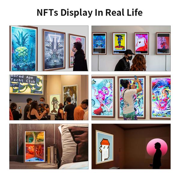 32 Inch NFT Digital Frame Android System Wall Mount Wireless Projection