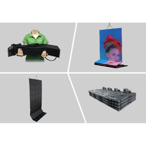 Music Show RGB LED Curtain Display Flexible Video Screen 10Kg / Sqm With Anti - UV Ray Mask