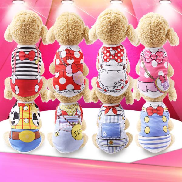 Printing Dog T-Shirt Fashion Cute Patterns Tees Pet Clothes