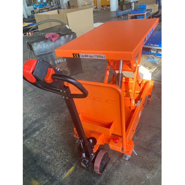 Self Propelled Mobile Lift Table 1100lbs Full Eletric Lifting With 24 DC Batteries