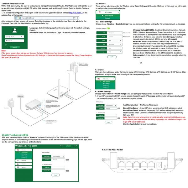 4 external antennas 300M Wireless-N Router Wifi wireless network router COL-WR08