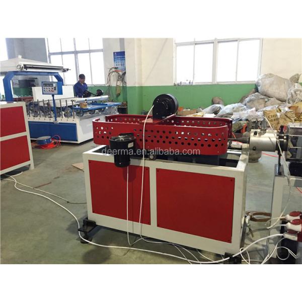 PVC Corrugated Pipe Extrusion Machine ABB Inverter Single Screw Plastic Extruder 18.5kw