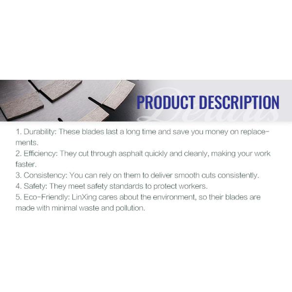 Linsing Diamond Segmented Wet Cutting Disk 14 inch 350mm Circular Saw Blade for Concrete and Asphalt