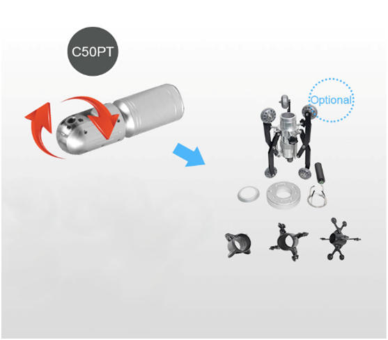 Sewer Inspection Equipment with Manual Focus Pipe Camera