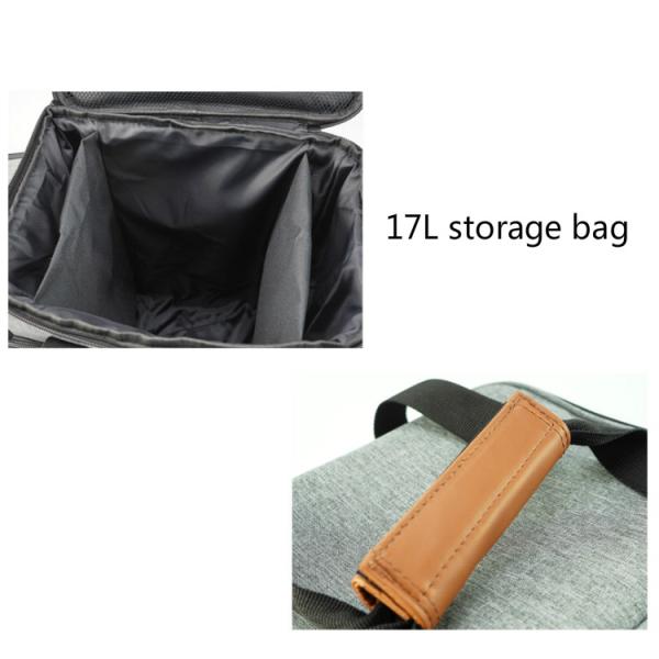 54cm 24cm Portable Dog Food Carrier Tote Adjustable Strap