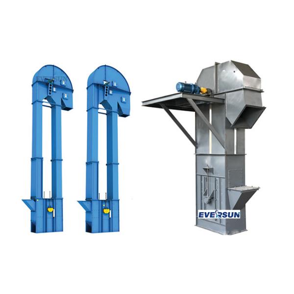 0.5m/S Single Bucket Elevator With Big Hopper Grain Bucket Lift