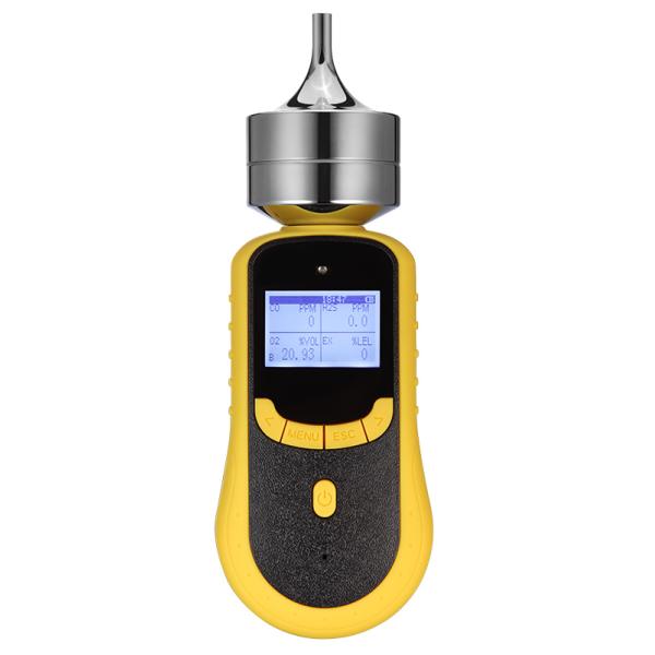 Pumping Suction Biogas Detector CH4 CO H2S O2 With High Accuracy Sensor
