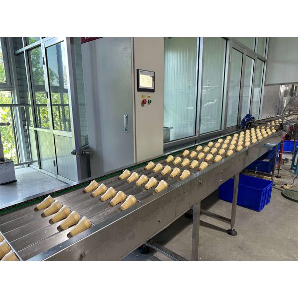 5000pcs/H Crispy Waffle Cone Making Machine Corn Cone Maker Space Saving