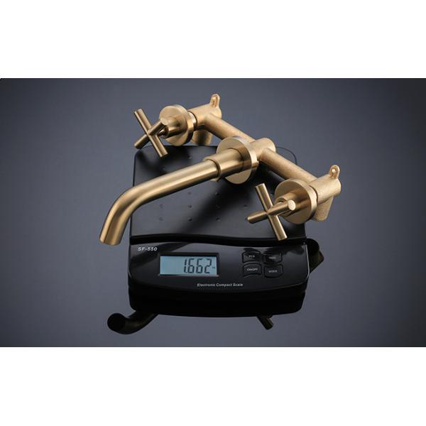 Gold 360 Rotate Wall Mounted 304 SUS Concealed Bath Shower Mixer