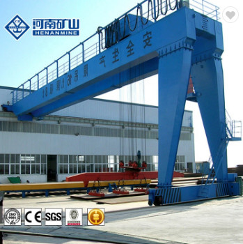 China Double Beams Mobile Rail Semi Goliath Crane With 20m Span wholesale
