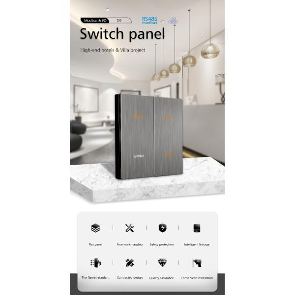 KNX Protocol Three Button Light Switch With Built In LED Backlight