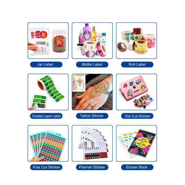 Round Shape Waterproof Vinyl Sticker Paper