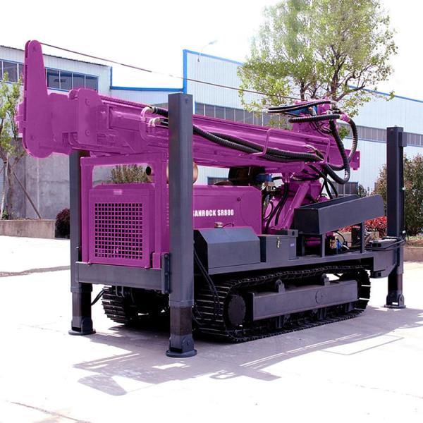 800m Deep Water Drilling Rigs Diesel Engine 194KW Hydraulic Water Well Drilling Machine