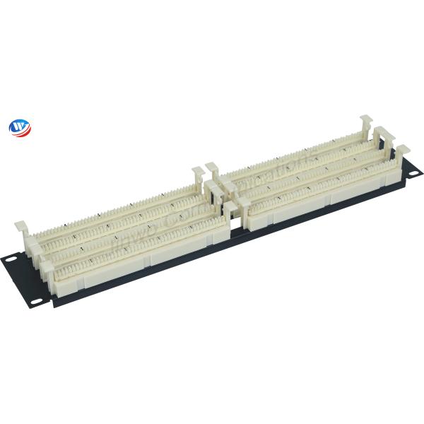 19 Inch 200 Pair 110 Punchdown Block 2U 110 Cross Connect Block