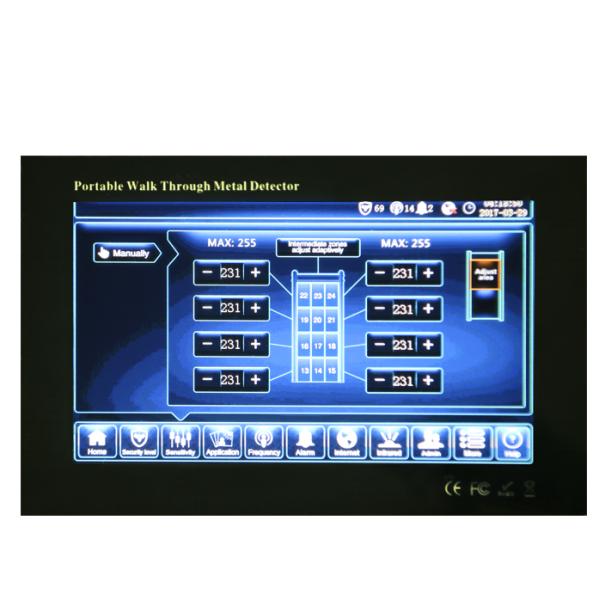 M- Scope Portable Fold Walk Through Metal Detector Door Frame , Security Detection door