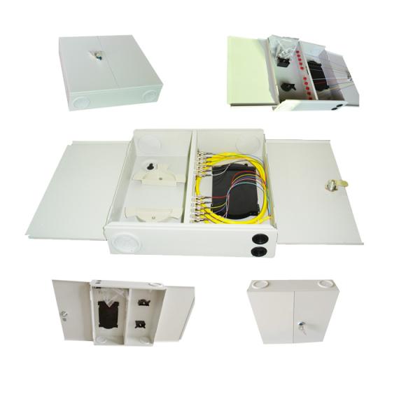 Outdoor Fiber Optic Splitter Box , Wall Mount 1x16 Splitter Fiber Optic Distribution Box