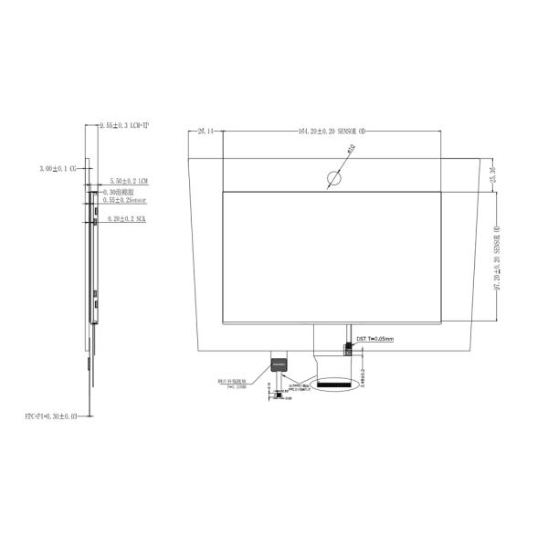 TFT Display With Konning Gorilla 2 Cover Glass 3mm Ik08 Stock Resistance