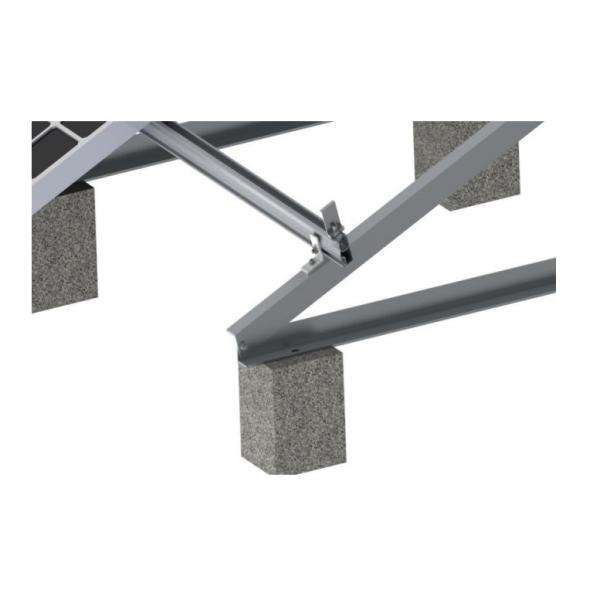 Triangle Frame Adjustable Solar Panel Mounting System For Flat Roof Or Ground