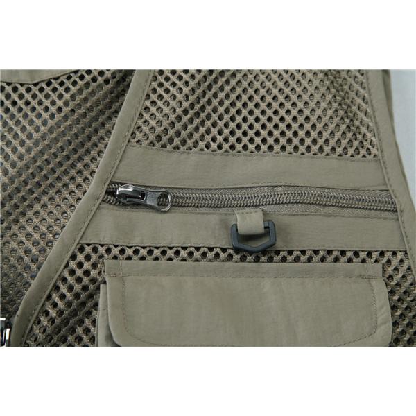 Summer Designer Casual Biker Multi-pocket Mesh Utility Breathable Sleeveless Fishing Plus Size Men's Vests & Waistcoats