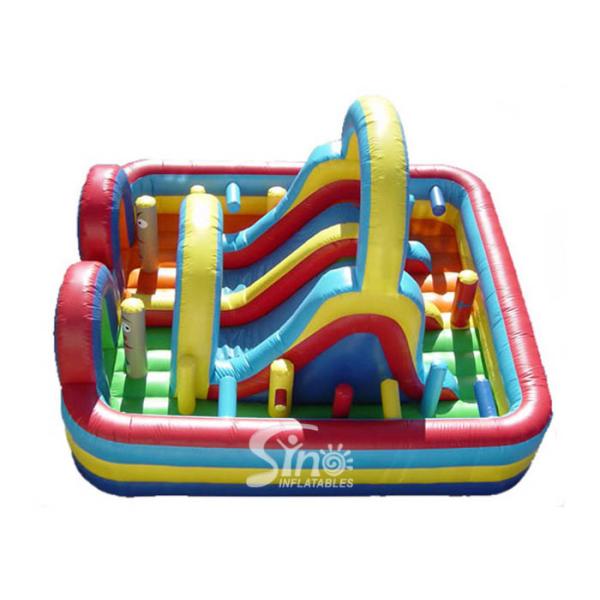 Great Fun Giant Outdoor Colorful Kids Inflatable Interactive Game For Amusement