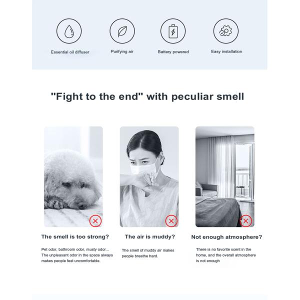 KWS 350ml Refilled Humidifier Auto Liquid Dispenser Digital Air Freshener Aerosol Dispenser