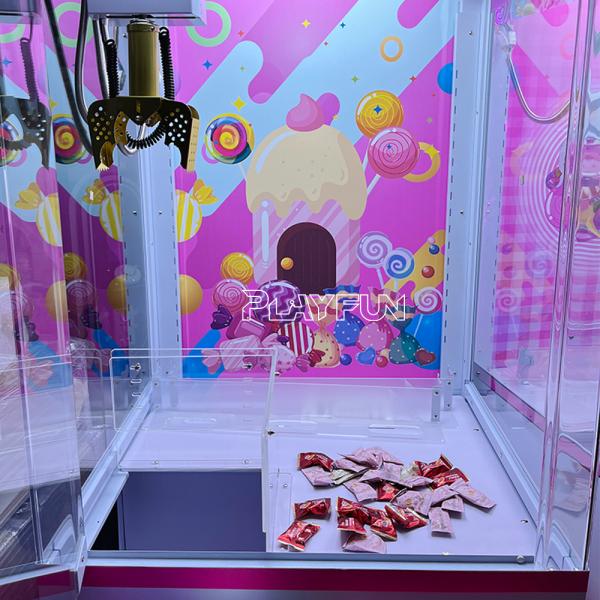 Wholesale Indoor Playground Coin Operated Sweet Shoppe Claw Machine Snack Gift Doll Candy Vending Machine