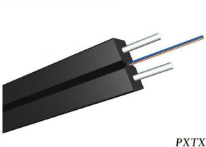 China Indoor 2 Core Fiber Optic Network Cable , Optical Communicaion FTTH Drop Cable on sale