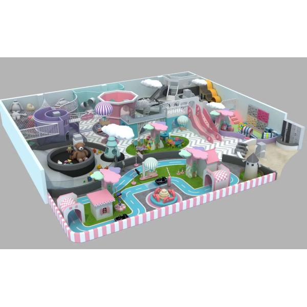 ISO9001 Indoor Soft Play Area . CAD Instruction Indoor Playground With Ball Pit