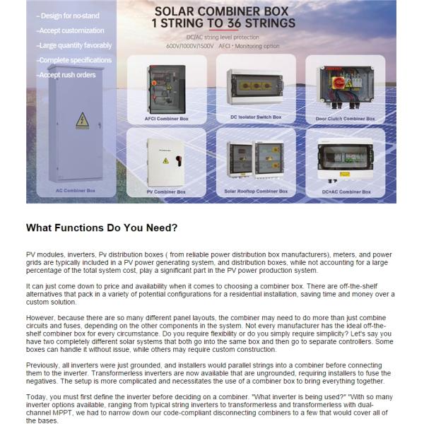 26 1out 500vdc Solar Related Products Longmax Pv Combiner Box With 4 In And 1 Out for wiring blocks