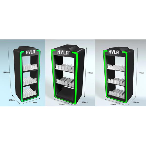 Double Sided Hair Extension Display Rack Wooden Hair Extension Display Stand