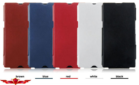 New Arrival 100% Qualify Colorful PU Flip Leather Cover Case For Sony Xperia Z L36H