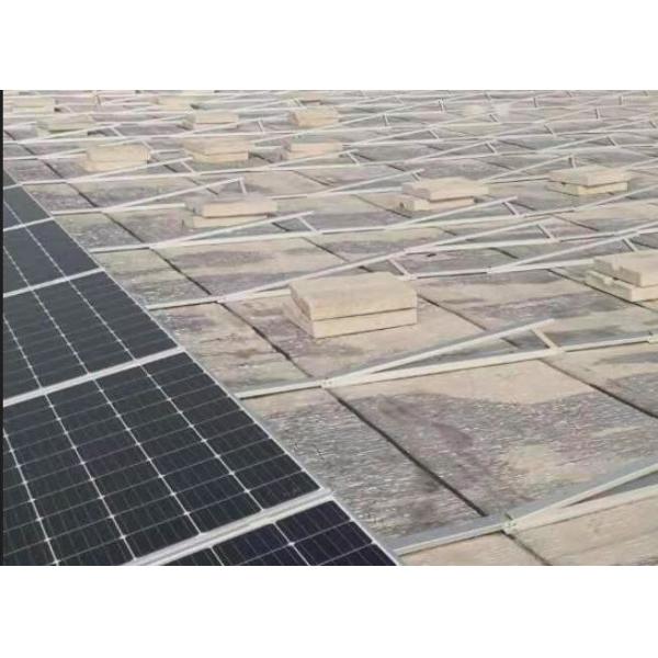 Tripod Folding Flat Roof Solar Mounting System PV AL6005 Panel Mount