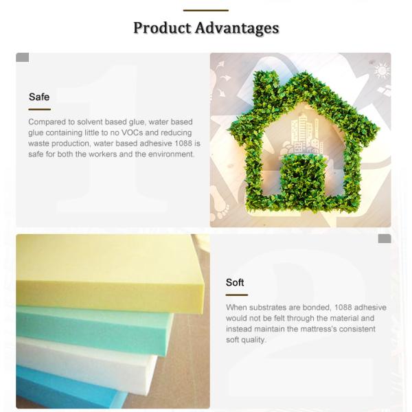 Water based Strong Fabric Adhesive Glue cold laminating hot water resistant