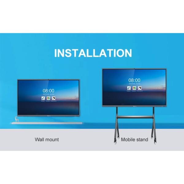 Smart Interactive Whiteboard 65'' Intelligent Interactive Flat Panel For Office / School