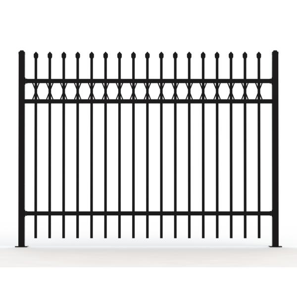 45 degree mitred 19mmx19mm picket Hercules Fencing H1500mm*W2450mm 2x40mm rails
