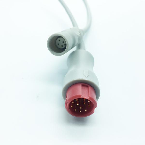 Mindray Invasive Blood Pressure Cable , TPU Jacket Ibp Pressure Transducer